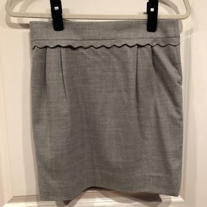 Heather gray J.Crew skirt size 2 dressy skirt